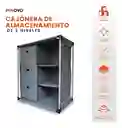 Organizador De Ropa Hogar Multiusos Armable Metálico Gris Elegante Cajones Inn Home