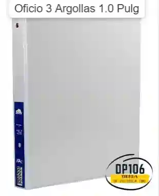 Carpeta Oficio 3 Argollas 1.0 Pulg