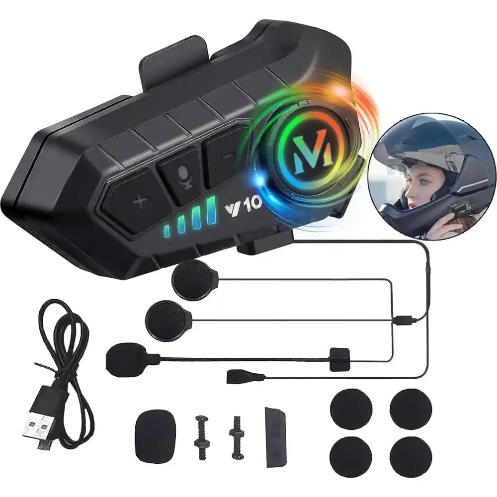 Intercomunicadores Moto Bluetooth Radio Fm Music M1 Combo X2