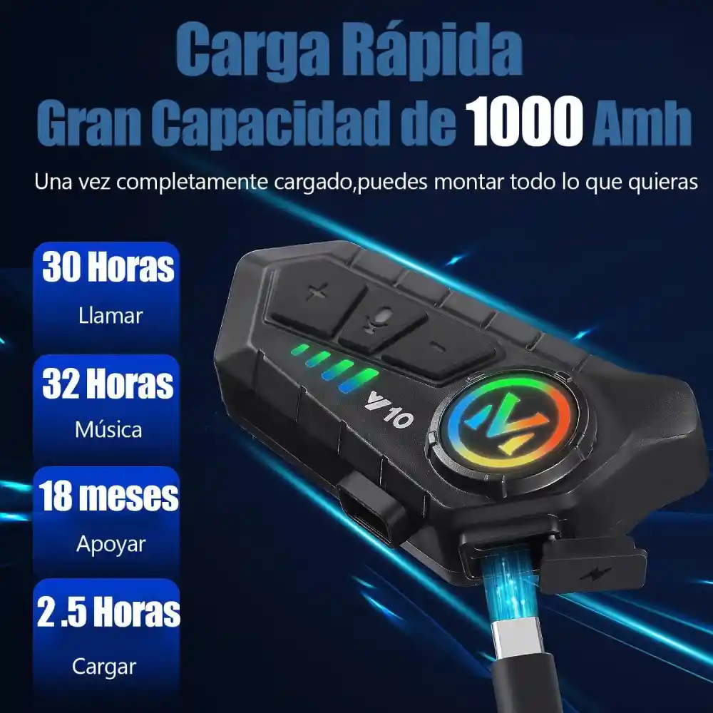 Intercomunicadores Moto Bluetooth Radio Fm Music M1 Combo X2