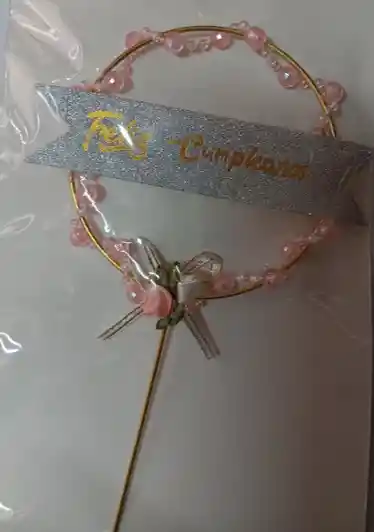 Topper Perla Rosada