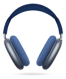 Diadema Audifonos Deportivos Cómodos Max Sound Gama Media Bluetooth Azul Con Estuche
