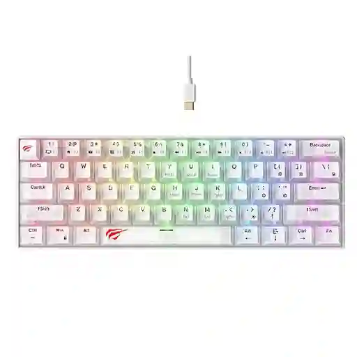 Teclado Havit Retroiluminado Con Switch Color Rojo.