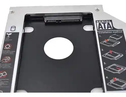 Caddy Adaptador Segundo Disco Duro Sata Ssd Cd Dvd 9.5mm