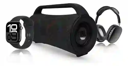 Regalo Perfecto Para Papá Reloj Smartwatch Audífonos Pro Parlante Mega Bass
