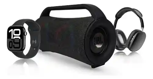 Regalo Perfecto Para Papá Reloj Smartwatch Audífonos Pro Parlante Mega Bass