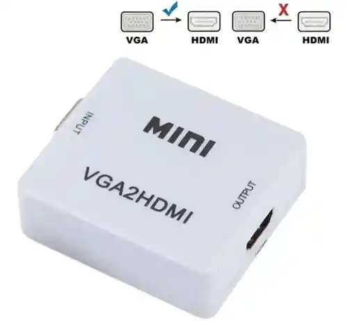 Convertidor Adaptador Vga A Hdmi Con Audio