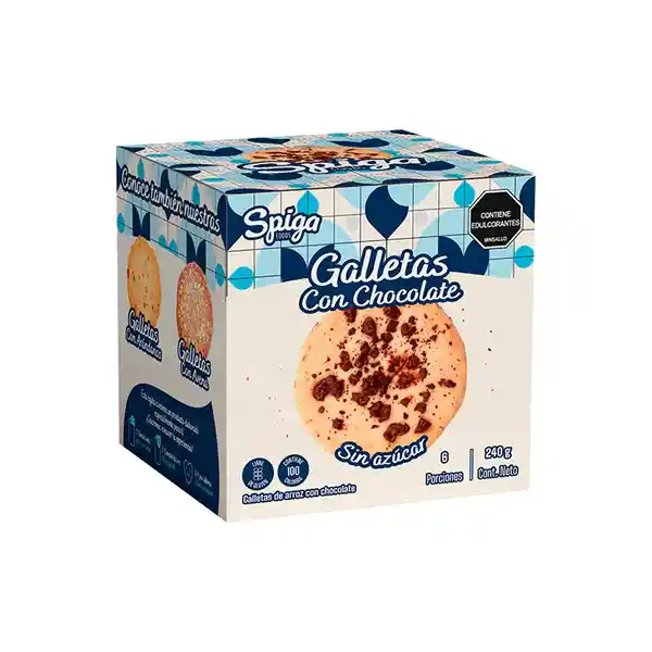 Galletas Arroz Chocolat Sin Azucarx6und