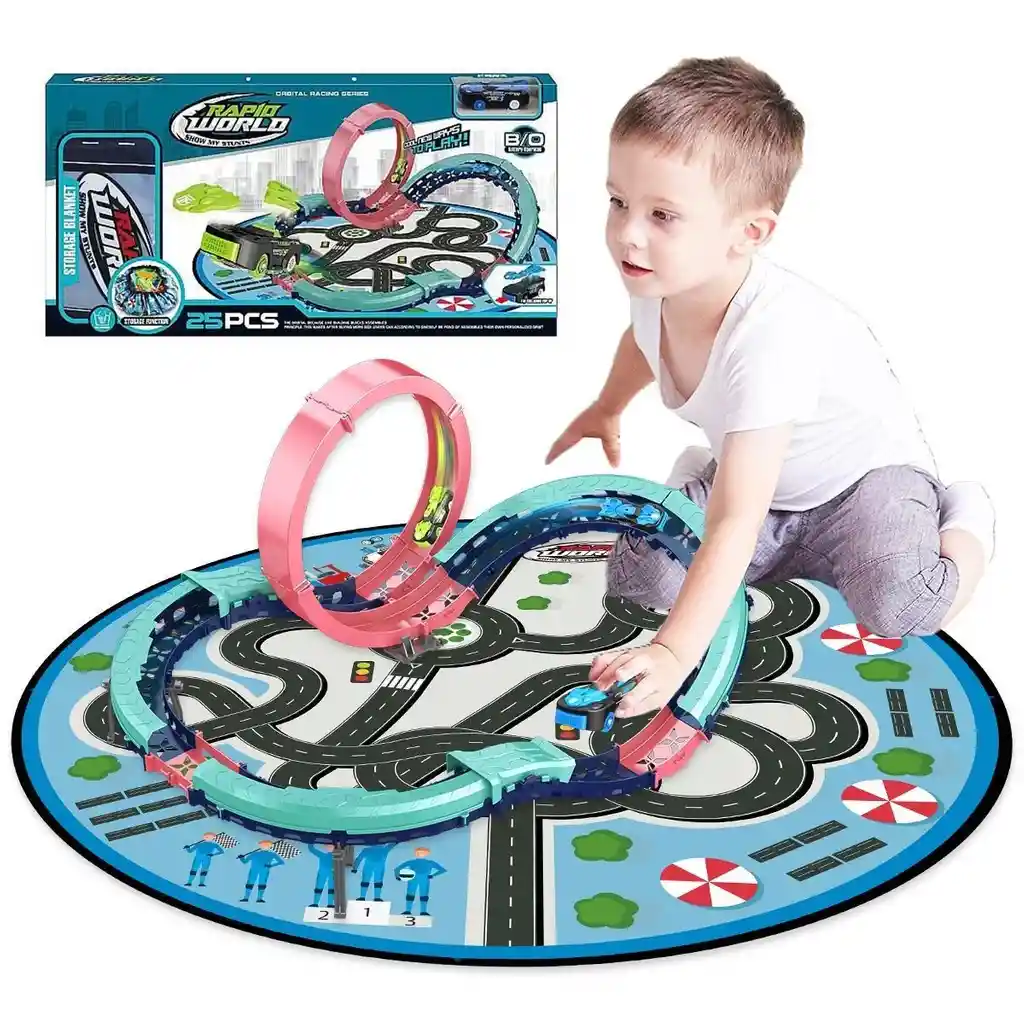 Pista 360 Rapid World Con Tapete