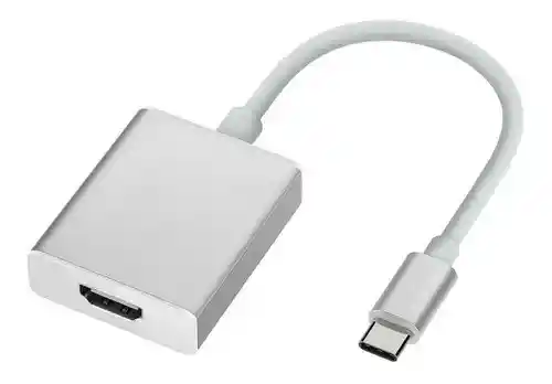 Cable Convertidor Adaptador De Usb 3.1 Tipo C A Hdmi Color Rosa Metalizado