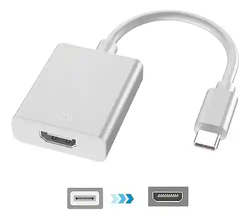 Cable Convertidor Adaptador De Usb 3.1 Tipo C A Hdmi Color Rosa Metalizado