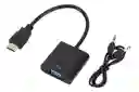 Cable Convertidor De Hdmi A Vga Con Audio