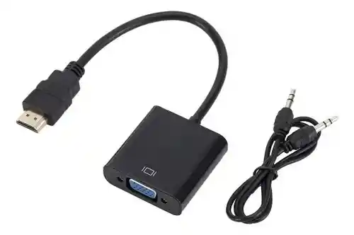Cable Convertidor De Hdmi A Vga Con Audio