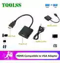 Cable Convertidor De Hdmi A Vga Con Audio