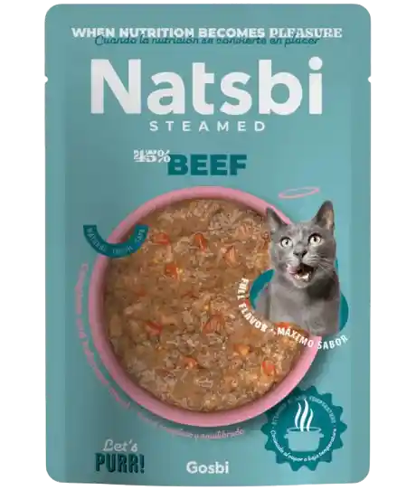 Natsbi Cat Steamed Beef 80gr