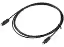 Cable De Audio Óptico Digital Negro Toslink 1.8 Mts.