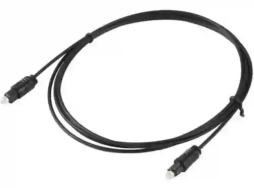 Cable De Audio Óptico Digital Negro Toslink 1.8 Mts.