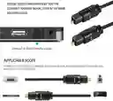 Cable De Audio Óptico Digital Negro Toslink 1.8 Mts.
