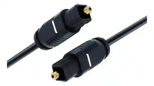 Cable De Audio Óptico Digital Negro Toslink 1.8 Mts.