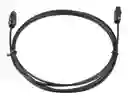 Cable De Audio Óptico Digital Negro Toslink 1.8 Mts.