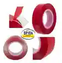 Cinta Doble Faz Transparente 12 Mm X 5 Metros
