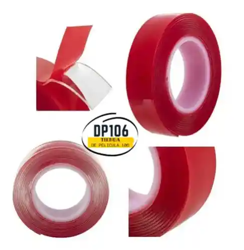 Cinta Doble Faz Transparente 12 Mm X 5 Metros