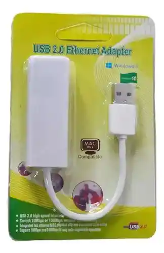 Adaptador Convertidor Usb Internet Rápido Rj45 10/100 Hogar