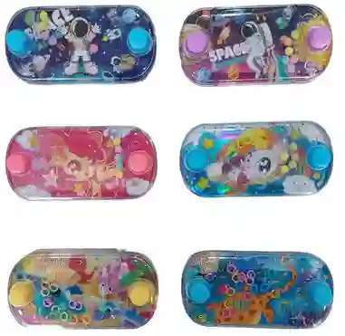 Juego Portátil De Agua Con Diferentes Diseños Anillo 2 Botones