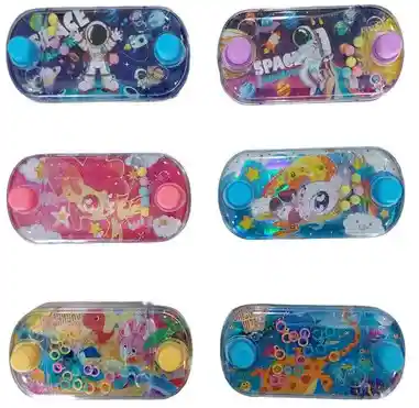 Juego Portátil De Agua Con Diferentes Diseños Anillo 2 Botones