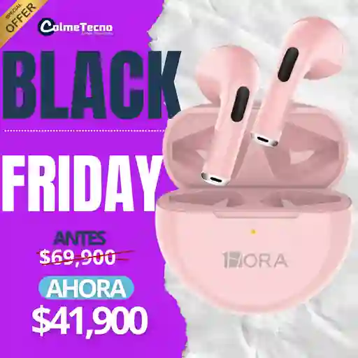 1hora Auriculares Inalambricos In-ear Bluetooth Tws Aut119-rosa