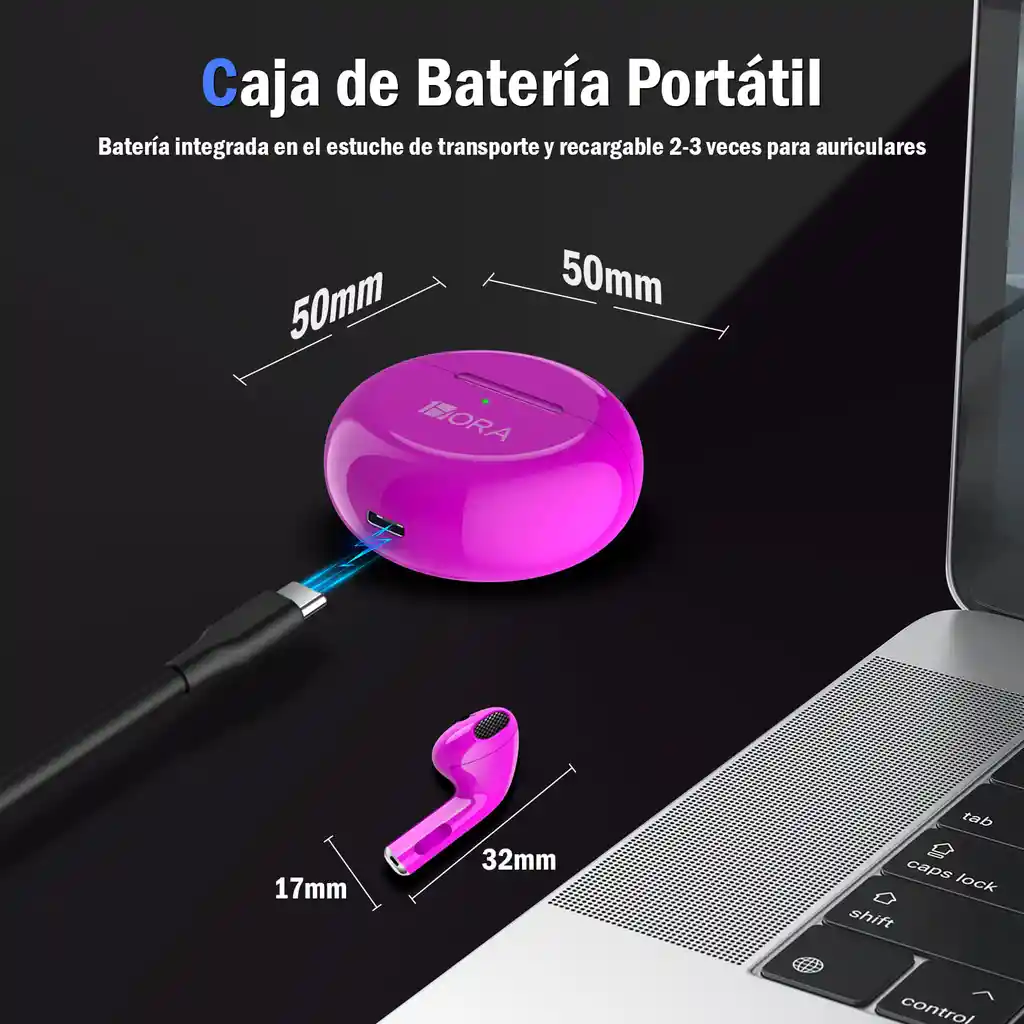 1hora Auriculares Inalambricos In-ear Bluetooth Tws Aut119