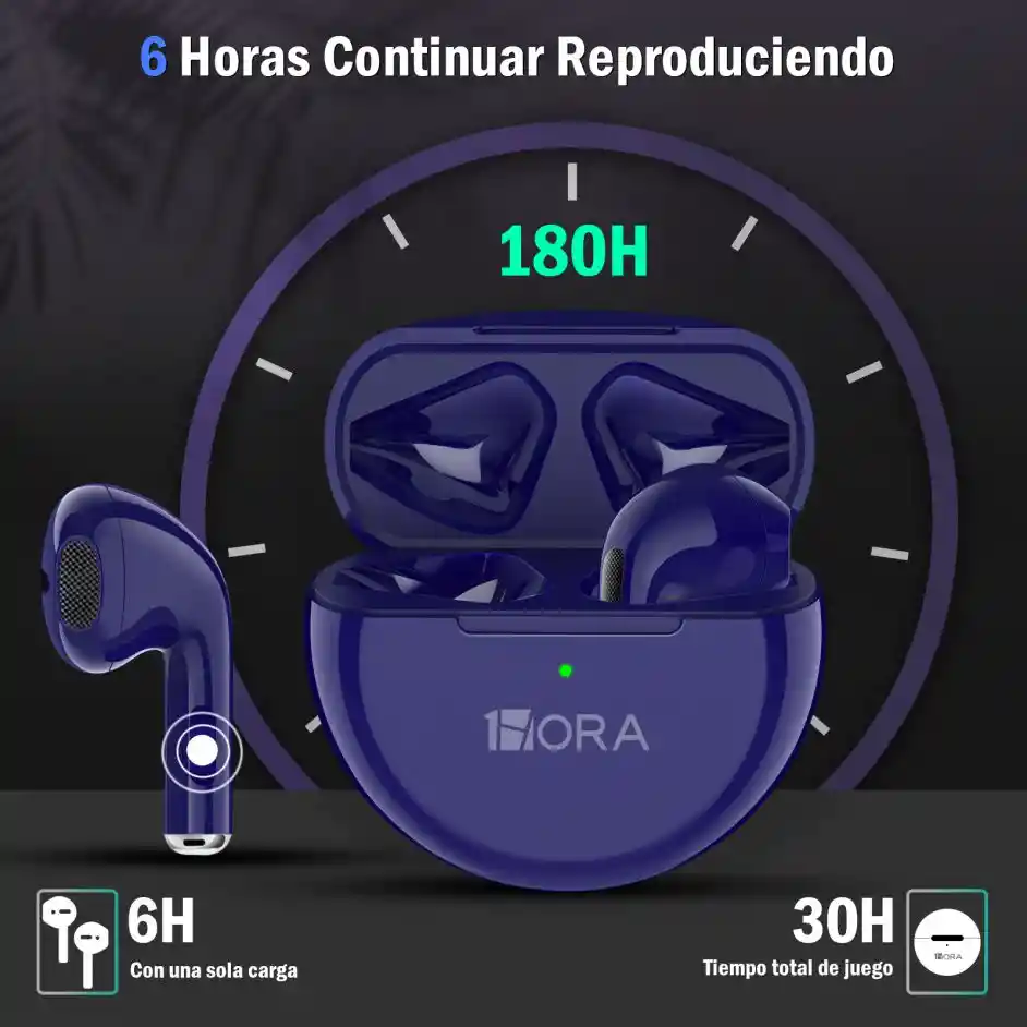 1hora Auriculares Inalambricos In-ear Bluetooth Tws Aut119