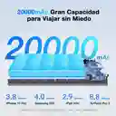 1hora Power Bank Portátil Carga Rápida 22.5w 20.000mah Gar158