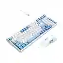 Combo De Teclado Y Mouse Gamer Havit Kb891cm / Color Blanco