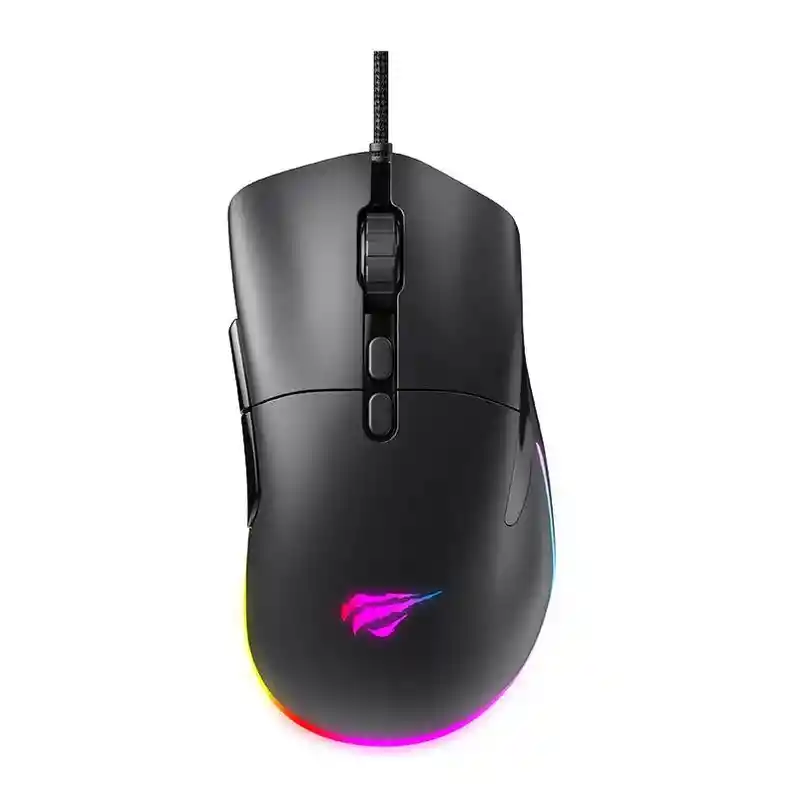 Mouse Gamer Havit Ms954 Color Negro Con Software / Diseño Ergonómico