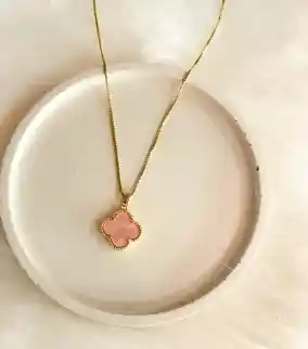 Cadena Trebol Rosado