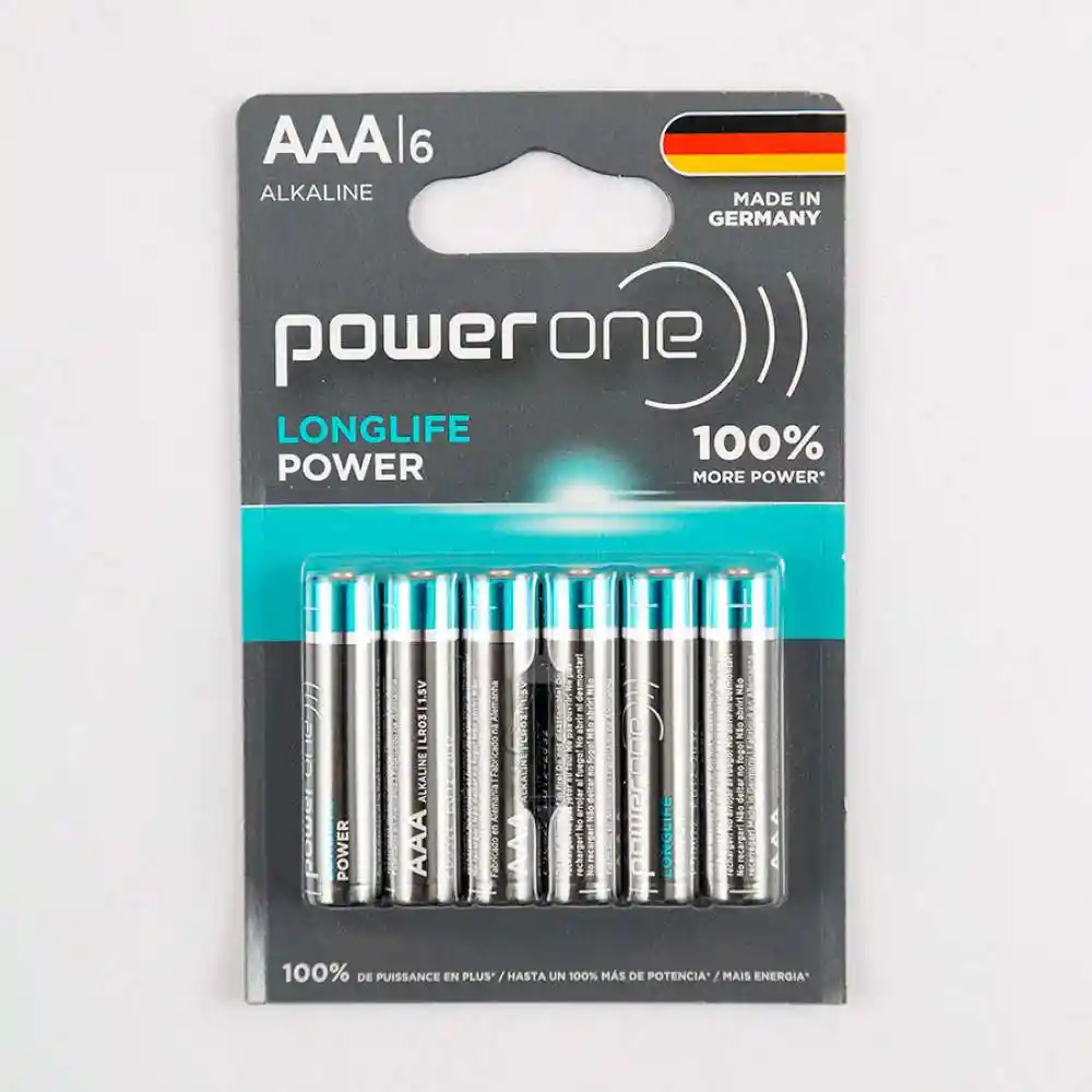 Pilas Aaa Power One Blister 6 Und