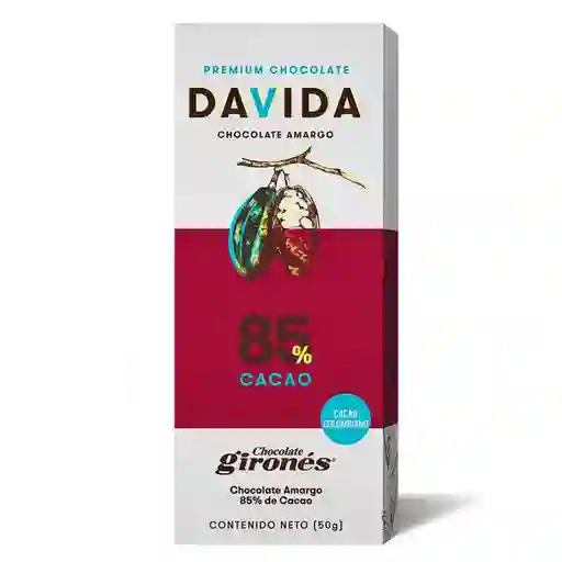 Tableta De Cacao Al 85 Davida X 50gr