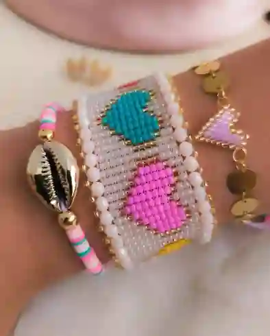 Set Pulseras Corazones
