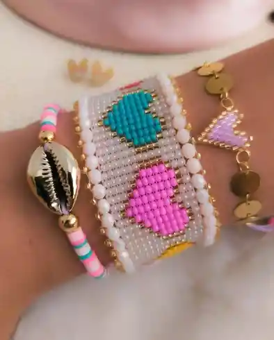 Set Pulseras Corazones