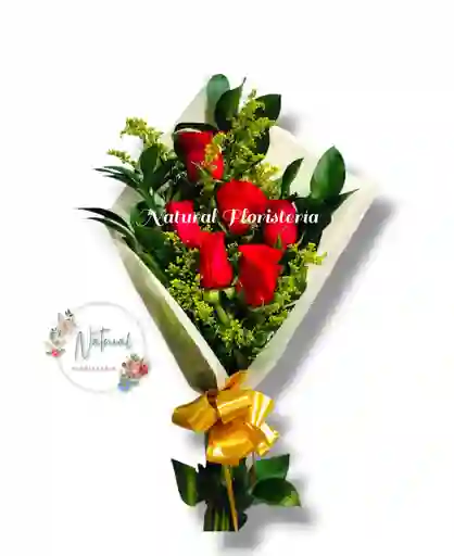 Bouquet De 6 Rosas Rojas