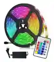 Cinta Led Tira Luces 5mts Rgb Multicolor Con Control