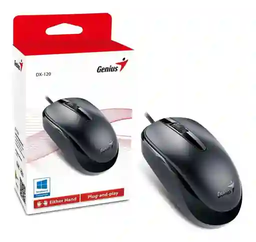 Mouse Genius Dx-120 Usb Alambrico Negro