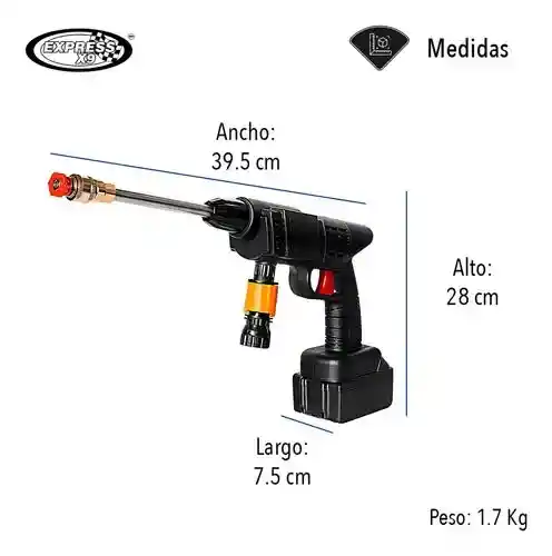 Kit Hidrolavadora Inalámbrica Portátil Recargable