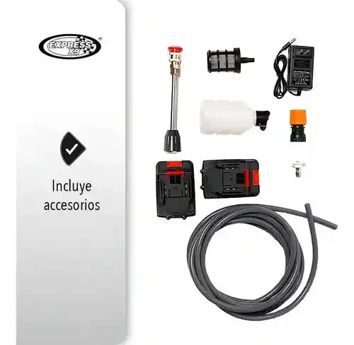 Kit Hidrolavadora Inalámbrica Portátil Recargable