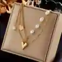 Cadena Corazón Perlado