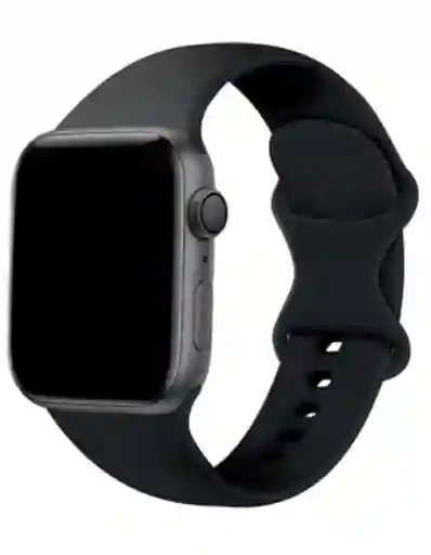 Manilla Silicona Lisa - 42 Mm Negra