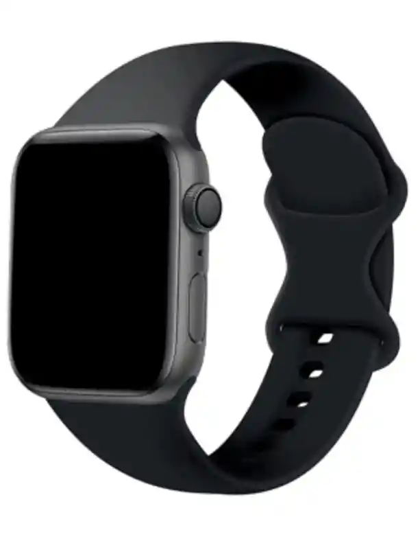 Manilla Silicona Lisa - 42 Mm Negra