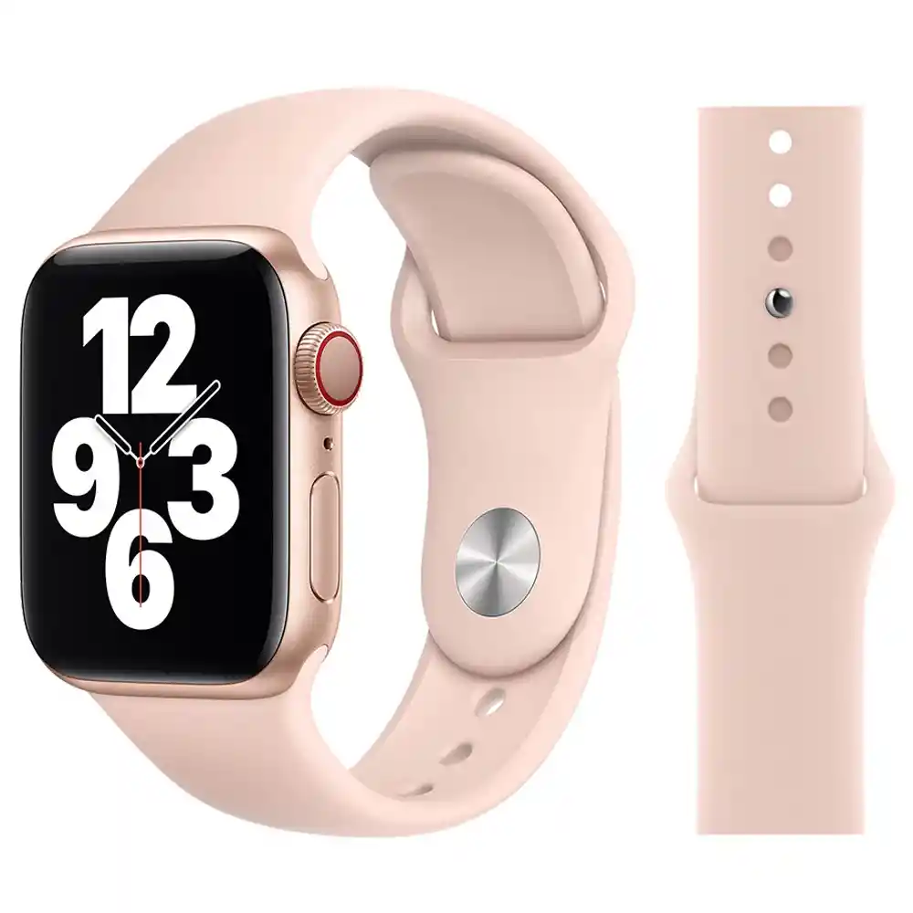 Manilla Silicona Lisa - 42 Mm Palo Rosa