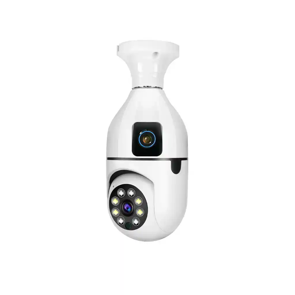 Cámara Bombilla Wifi Doble Lente 360° V380 Pro 2.4ghz